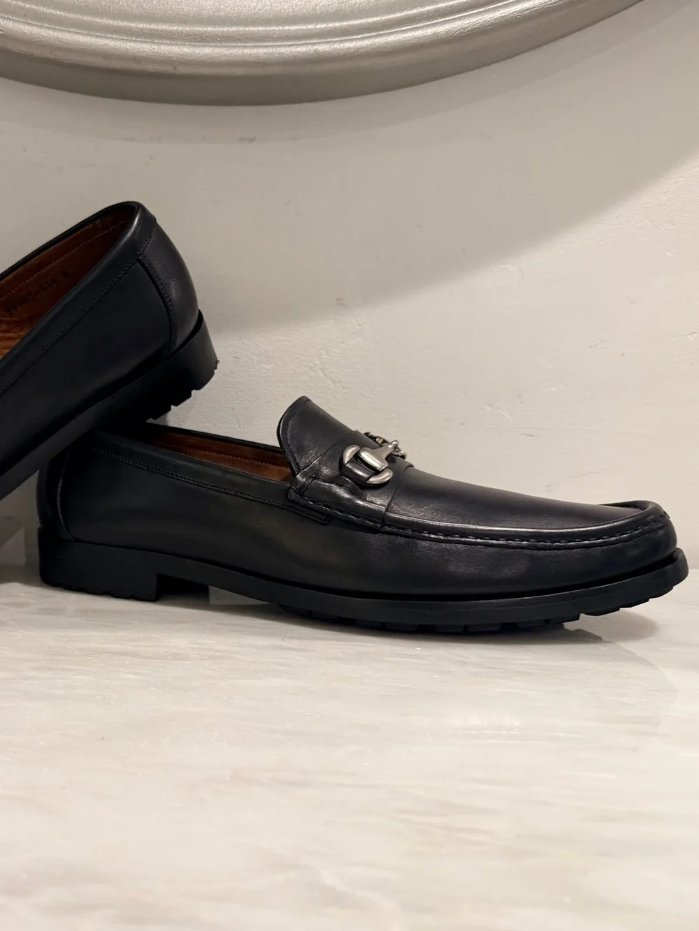 Allen Edmonds Arezzo Black Leather Horsebit Loafers Made in Italy Men’s 11.5 D
